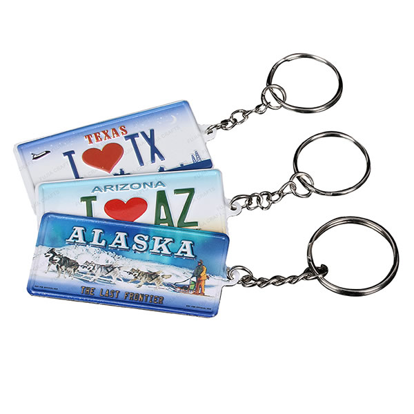 Personalized Metal Name License Plate Souvenir Keychain Cangnan Fujia Crafts Co.,Ltd